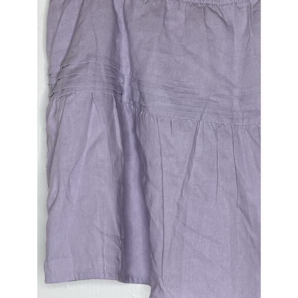 NWT Hollister Linen Blend Skort XXL Ruffle Festival Feminine Pockets Lavender - Picture 10 of 12